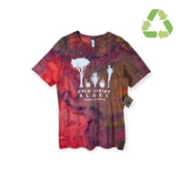 Image 1 of ♻️ UPCYCLED M Unisex Santa Barbara Graphic Tee in Watercolor Ice Dye