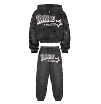 RARE BLACK RHINESTONE SET