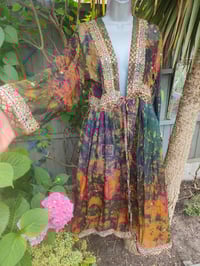 Image 4 of Mykonos Glitter wrap dress Maxi/ Kaftan Rust