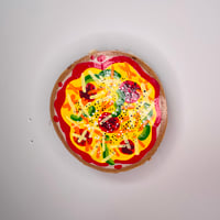 Image 4 of Pizza Wood Slice Paintings