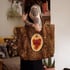 Sacred heart patch/leopard fabric shoulder bag Image 2