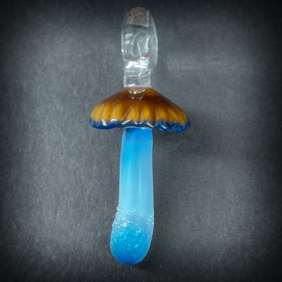 Image of Mini Blue Staining Mushroom Pendant