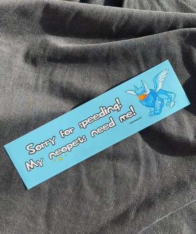 Image of Digital pet bumper sticker