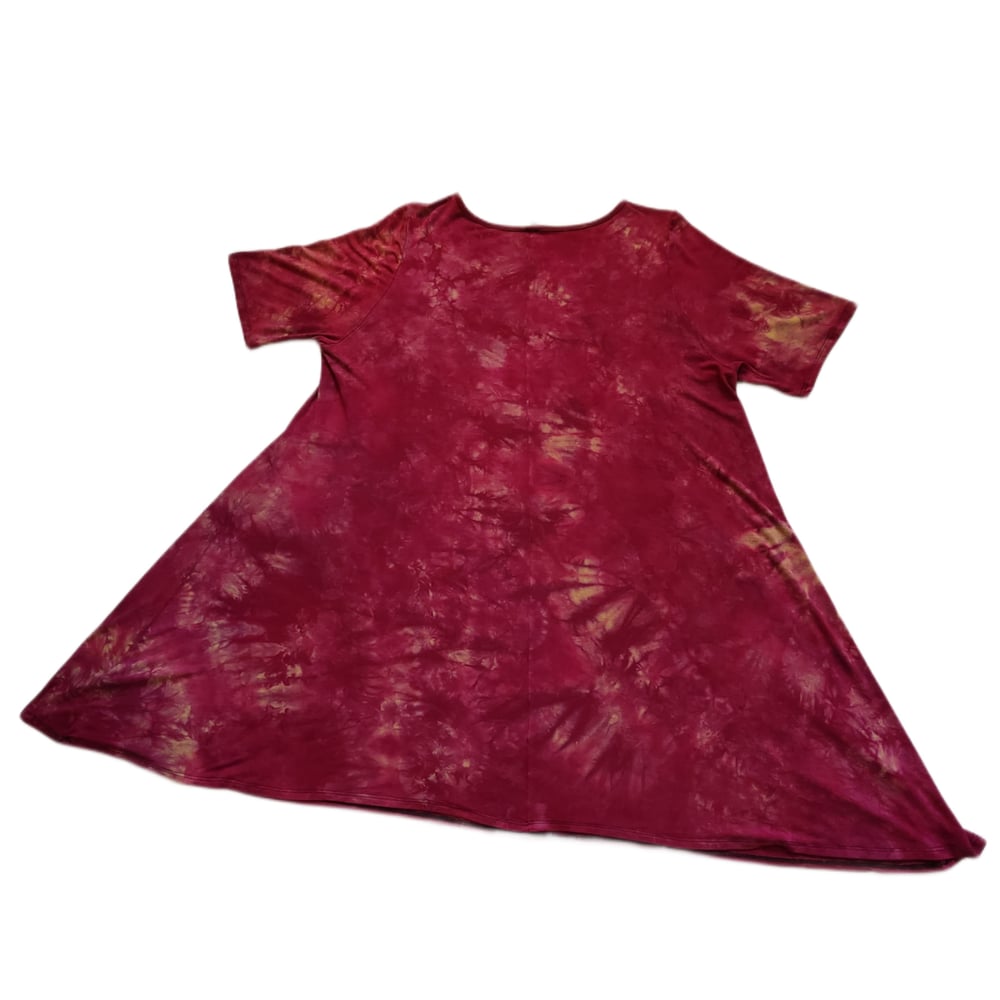 Image of 2x cutie rasberry tshirt dress 