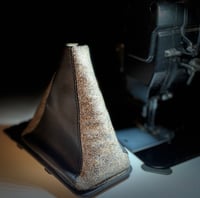Image 1 of Tweed / leather 4 panel boot
