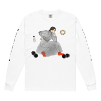 Image 1 of Garment-dyed heavyweight long-sleeve shirt