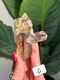 Image 3 of CHOOSE YOUR OWN NATURAL (UNPOLISHED) RUTILE IN QUARTZ POINT -BRAZIL-