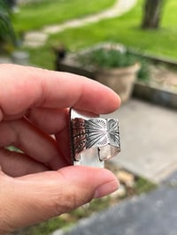 Image 6 of White Buffalo Stamped Statement Ring