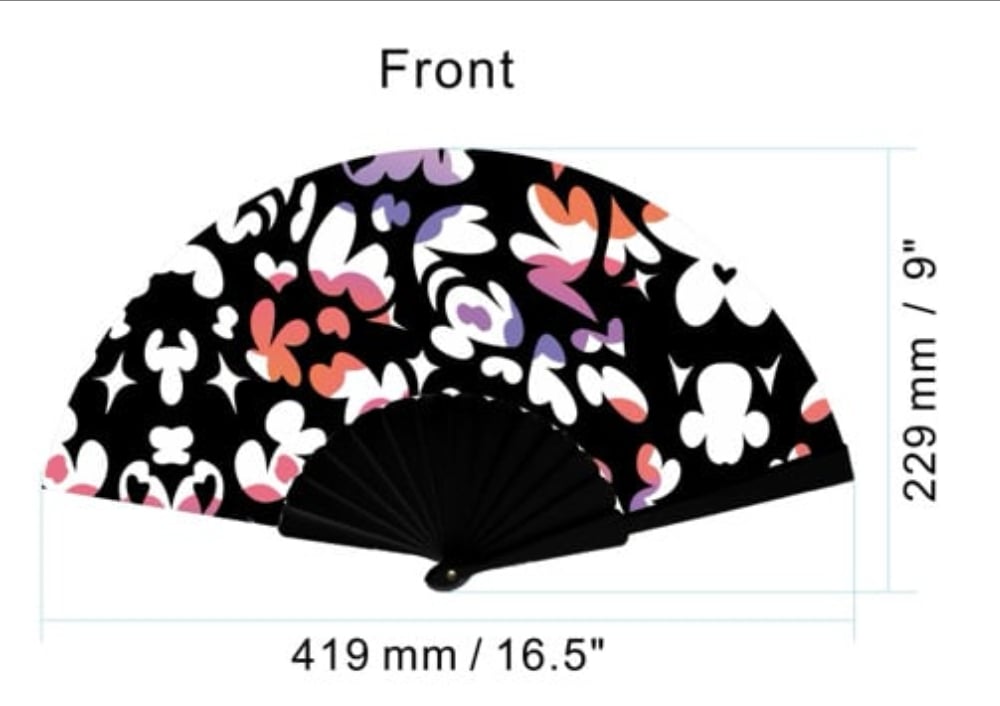 Image of Fabric Folding Fan 