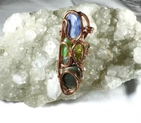Image 2 of Combination (Blue Kyanite, Peridot, Pyrite)