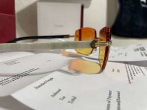 Image of AUTHENTIC CARTIER CT0286O 003 - [MIXED HORN] CUSTOM LENS 005