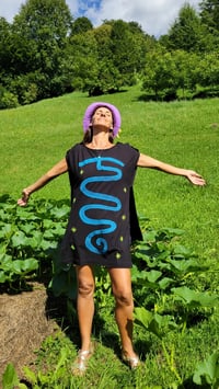 Image 1 of "Happy Blue" Twin Tunic, Size L/XL