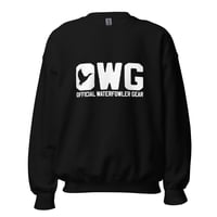 Image 1 of OWG - Branded White Unisex Sweatshirt
