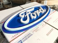 Ford Blue Oval wall sign