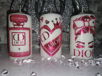 Image 5 of CHROME PINK CANDLE SET