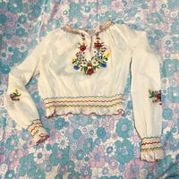 Image 1 of Vintage embroidered blouse 