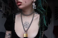 Image 2 of Double chainmail padlock neck chain