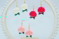 Image 1 of Rosy Rose Earrings 