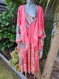 Image 2 of Kimono and cami set -peach