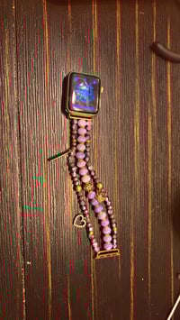 Image 2 of Beaded Watch Band — Compatible with Apple Watch (3 charms)