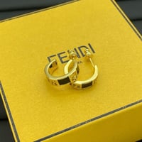 Image 3 of F Hoop Earrings