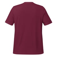 Image 2 of  LOVE DC GOGO "GO-GO IS OFFICIAL MUSIC" Maroon Unisex Tee