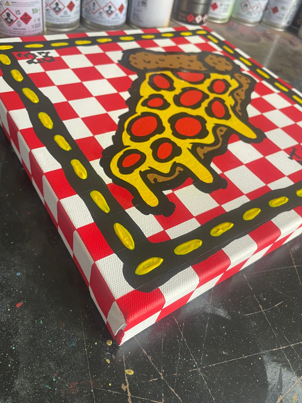 Original Pizza Slice Painting!