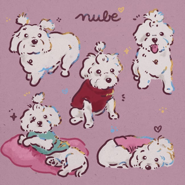 Retrato cartoon grupo