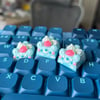 Strawberry Blue Artisan Keycap