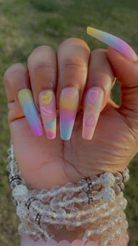 Image 2 of Nails - Long (Rainbow)