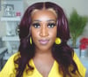 Temu Burgundy With Blonde Wig