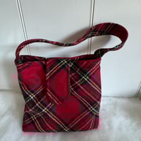 Image 2 of Red Lambswool Tartan Bag