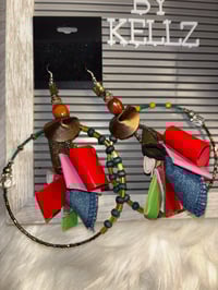 Image 2 of Fall 4 Denim Large Hoops