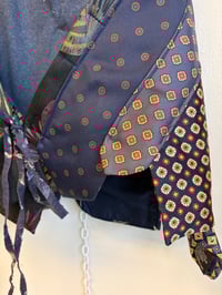 Image 12 of Tie top, dark blue (xs-l)