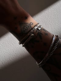 Image 1 of Sterling Silver Starbust Cuff