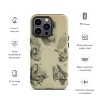 Image 22 of Vintage Book Page Anatomical Illustration Human Ear Tough Case for iPhone®