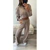 Mocha Cropped Zip Up Tracksuit 