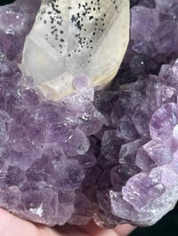 Image 6 of AMETHYST WITH INCLUDED RAINBOW CALCITE -URUGUAY-