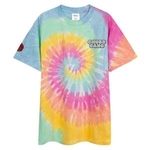 Image of Oversized tie-dye C.H.U.B.B. GANG T-shirts