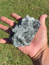 Image 18 of Green Fluorite With Sugar Quartz Specimen #1589 