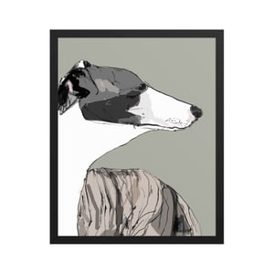 Image of WHIPPET FRAMED ART