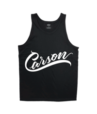 White script Carson Tank