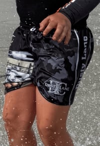 Image 2 of DLC Black Camo Footy Shorts
