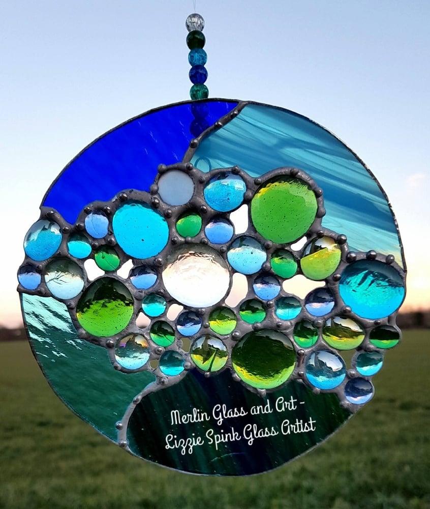 Image of Ocean Bubbles Suncatcher