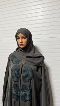 Image 24 of 3D flower Open Abaya 
