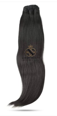 Image 1 of  Natural Straight Raw Hair (3-4 Bundle)