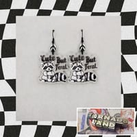 'Cute But Feral' Raccoon Earrings