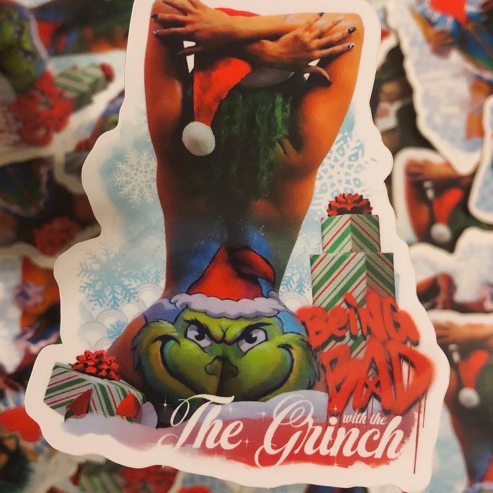 Image of Being Bad With The Grinch Sticker