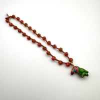 Image 3 of Pink & Green Parrot Car Charm