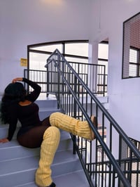 Image 2 of Yellow Brushed Leg Warmers 💛